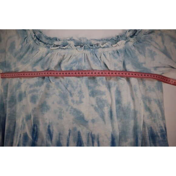 Lane Bryant Blue Tie-Dye Off-Shoulder Top Size‎ XL18/20 - Picture 8 of 9